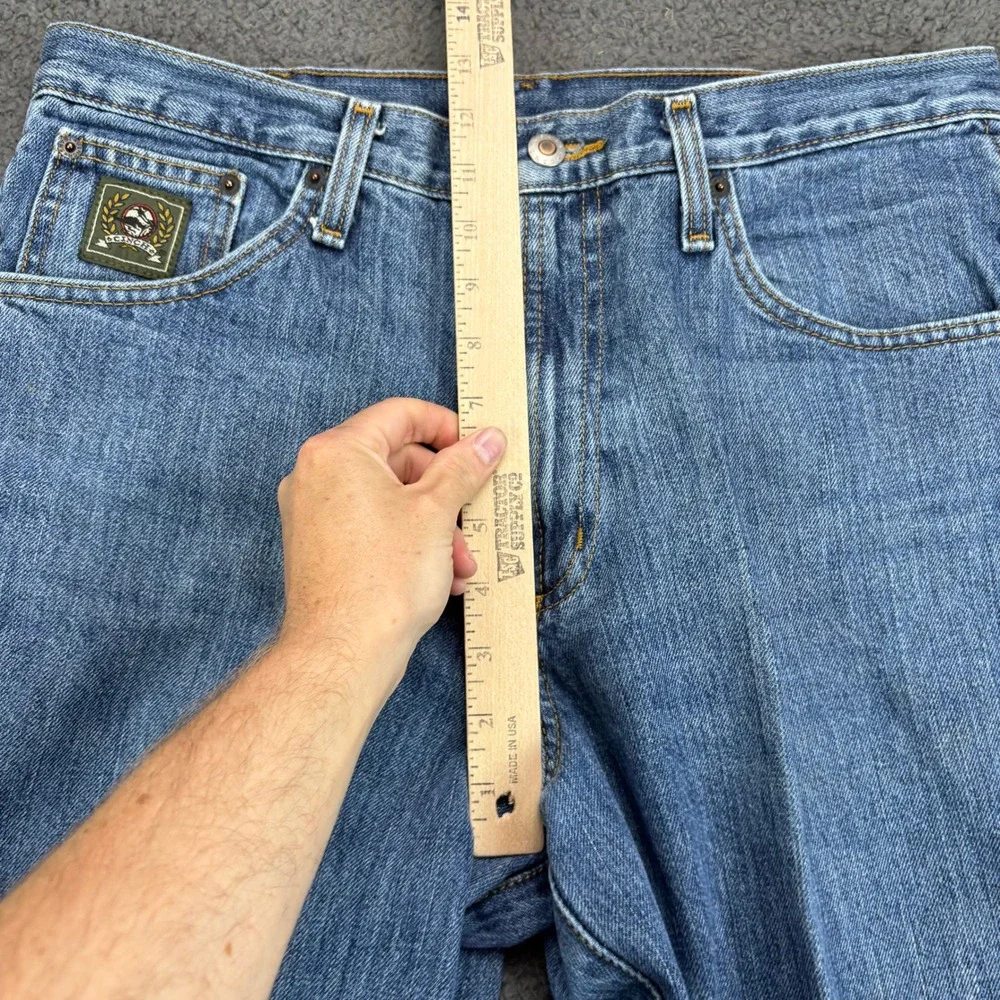 Cinch Green Label Mens Blue Straight‎ Leg Jeans 32x38 MB90530002